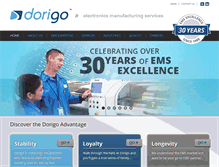 Tablet Screenshot of dorigo.com